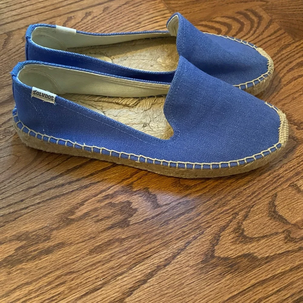 Soludos Blue Canvas Espadrilles